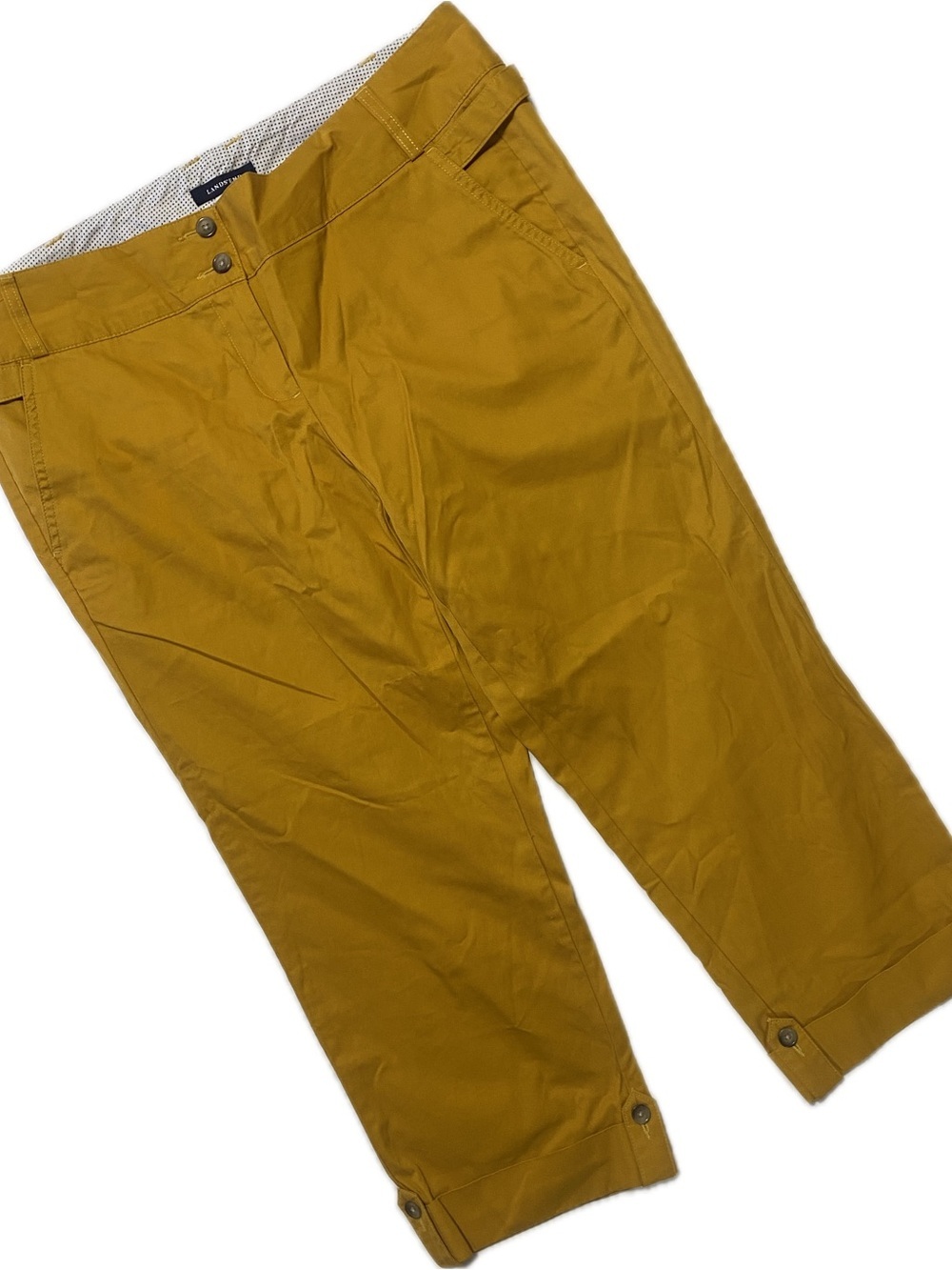 Lands' End  Weekend chino cropped pants size 12